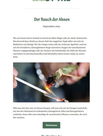 Der Rauch der Ahnen