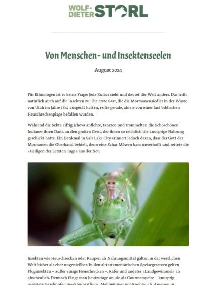 Von Menschen und Insekten